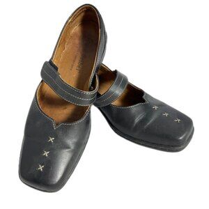 Josef Siebel Size 39 Black Leather Heels